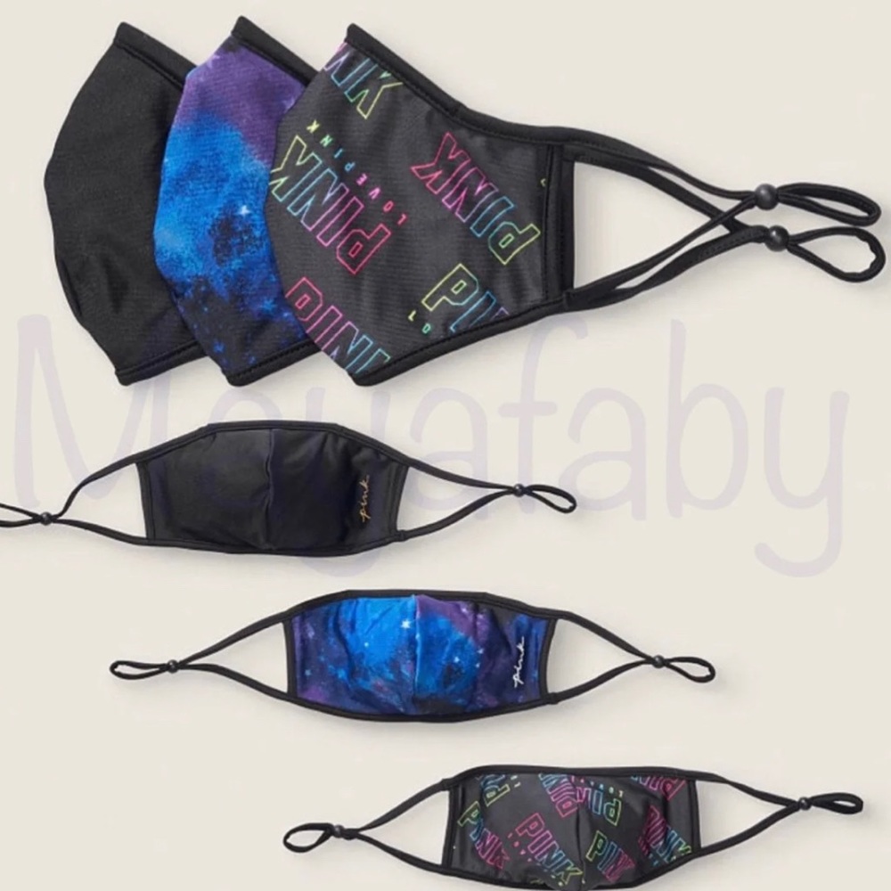 Victorias Secret PINK (X3) Mask Reusable Bundle